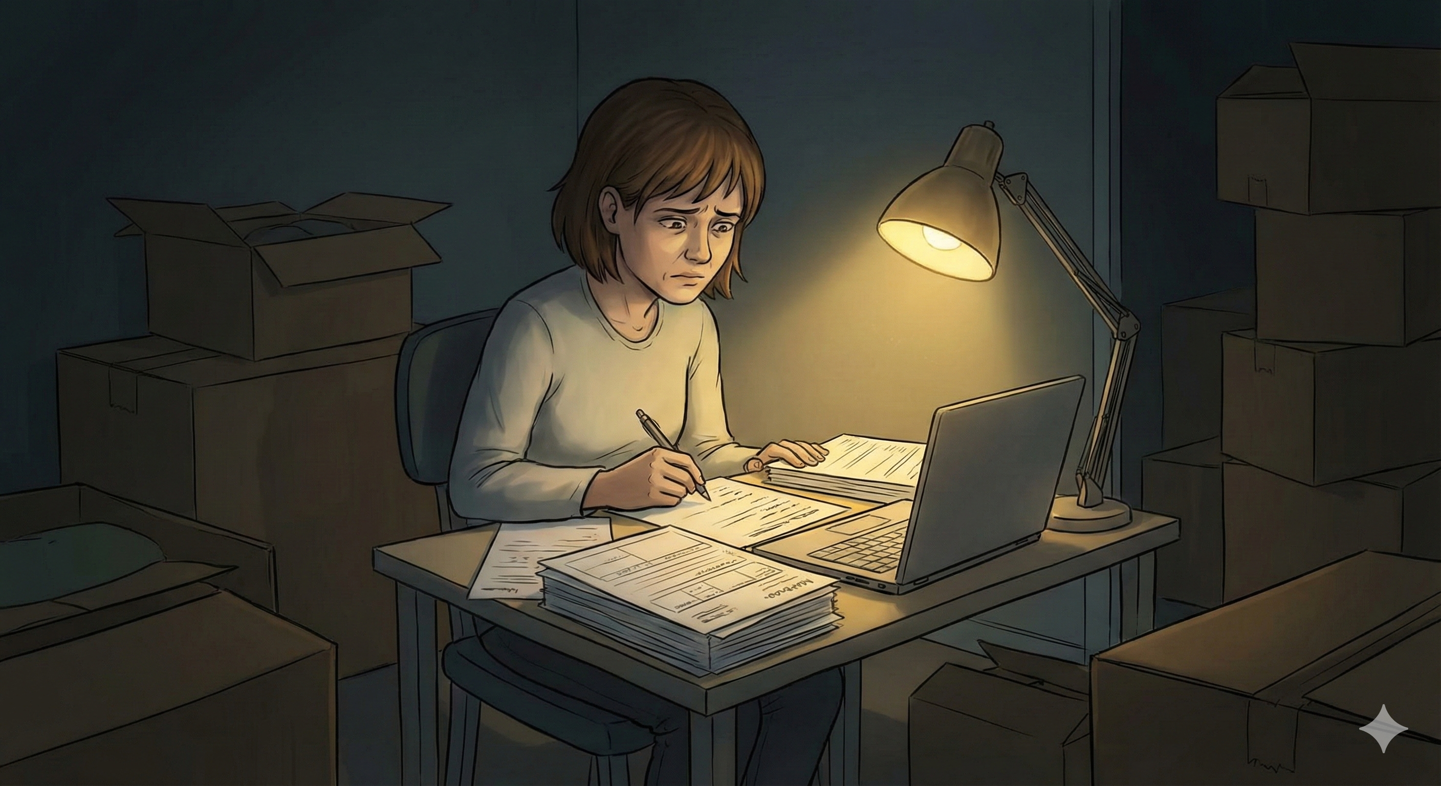 The reality of traditional onboarding: paperwork under dim lights